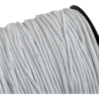 Bavlněná šňůrka 1,5mm bílá - 5 m
