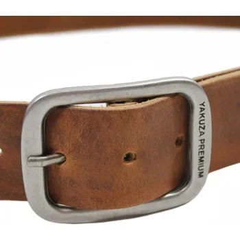 Opasek Yakuza Premium Selection Kožený opasek Yakuza Premium 2592 světle hnědý Délka: 100 cm