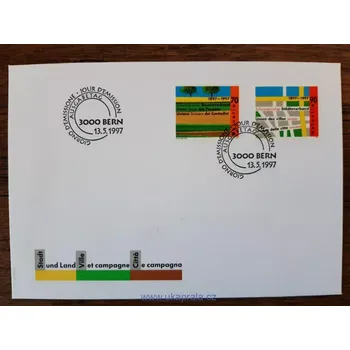 Poštovní známka ŠVÝCARSKO FDC 1616/17, různá výročí, r. 1997