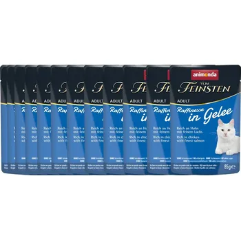 Krmivo pro kočku Animonda KOT Raffinesse v želé SADA 12x85g - Kuře s lososem