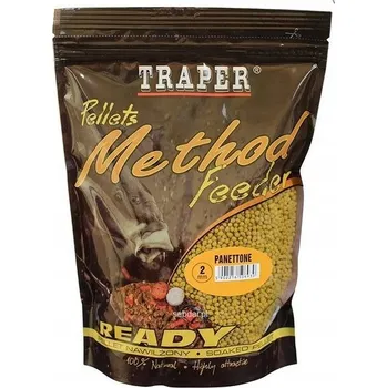 Návnadová surovina TRAPER PELETY METHOD FEEDER READY PANETTONE 2mm
