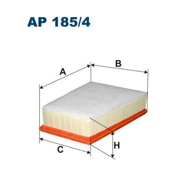 Filtr do auta Vzduchový filtr, , 165462862R, 4150940304, 8200669187, 8200788425, FILTRON, AP 185/4