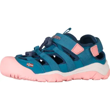 Chlapecké tenisky DĚTSKÉ SANDÁLY TROLLKIDS KRISTIANSAND XT, HARBOR BLUE/PEONY ROSE/MADEIRA BLUE Velikost: 25
