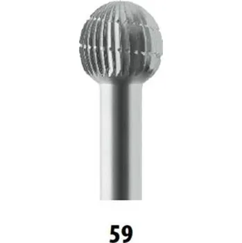 Fréza Medin 229310 - Fréza technická pr. 12x11,5/60mm, s válcovou stopkou 6mm, HSS, typ 59 zub č. 3