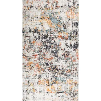 Koberec Venkovní koberec hladce tkaný 80 x 150 cm žlutý