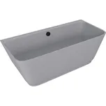 Volně stojící vana Polysan Skylla 169x75 cm litý mramor levá i pravá šedá matná 72430.31