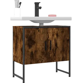 Koupelnový nábytek Koupelnová skříňka pod umyvadlo hnědý dub 60x33x60 cm kompozit