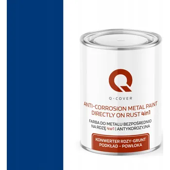 barva na kov ANTIREZNÍ BARVA NA POZINK KOV 4v1 ULTRAMARÍNOVÁ MODRÁ RAL 5002 MATNÁ 1L