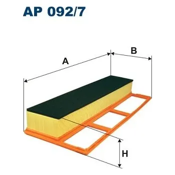 Filtr do auta Vzduchový filtr, , 1542778, 1706918, 51775324, 55183265, 55193849, 71765453, 71773165, 834732, FILTRON, AP 092/7