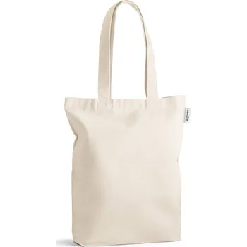 GIRONA. Taška z bavlny (50 %), recyklované bavlny (30 %) a polyesteru (20 % rPET) (220 g/m²) - Světlá přírodní
