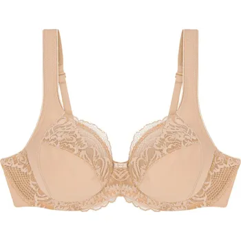 Podprsenka Dámská podprsenka Modern Lace+Cotton W02 - BROWN - sv. béžová 00EP - TRIUMPH BROWN 85F