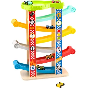 autodráha Tooky Toy Barevná autíčková dráha