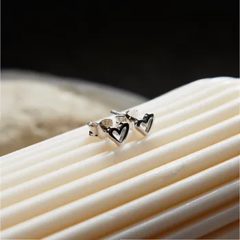 Náušnice Silver Open Heart náušnice