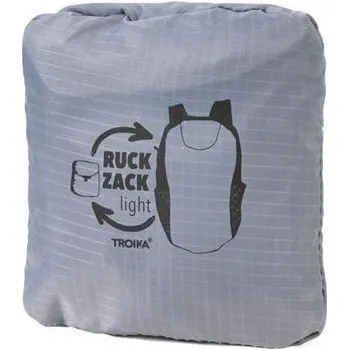Outdoorové zavazadlo Batoh "Rucksack", šedá, skládací, TROIKA RUC04/GY