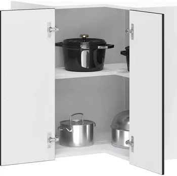 Kuchyňská skříňka Kuchyňská nástěnná rohová skříňka "Porto" černý kompozit