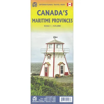 ITMB Publishing mapa Canada's Maritime Provinces 1:530 t. ITM