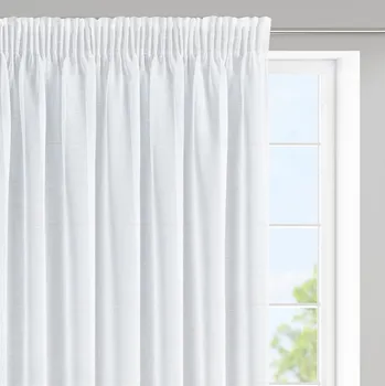 Záclona Dekorační krátká záclona s řasící páskou LENKA II. bílá 350x150 cm MyBestHome