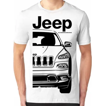 Jeep Cherokee 5 KL Pánsky Tričko Khaki 2XL