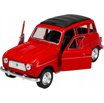 autíčko WELLY OLD TIMER RENAULT 4 ČERVENÝ 1:34 NOVÝ KOVOVÝ MODEL 43741
