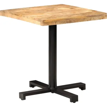 Zahradní stůl Bistro stůl kulatý Ø 70 x 75 cm hrubé mangovníkové dřevo