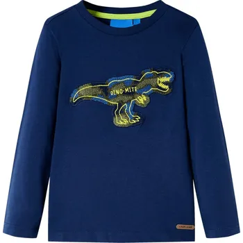 Dětské tričko s dlouhým rukávem šedé melanž 116