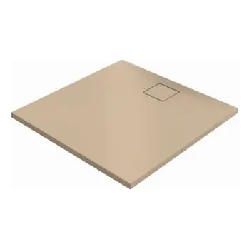 Sprchová vanička Sprchová vanička čtvercová Hüppe EasyFlat 100x100 cm litý mramor béžová matná EF0102.037