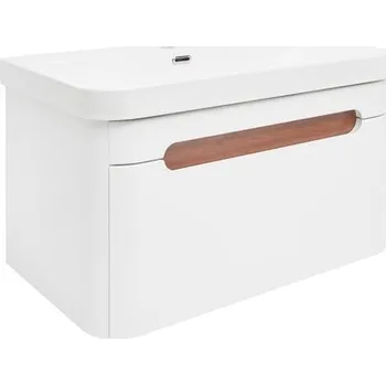 Koupelnový nábytek Koupelnová skříňka s umyvadlem SAT Fusion 77,5x43x45 cm bílá matná mat SATFUSION80WU