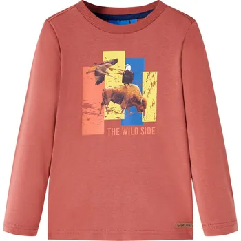 Chlapecké tričko Dětské tričko s dlouhým rukávem henna 140