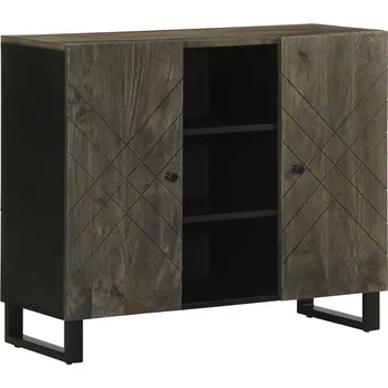 Příborník do zásuvky Příborník černá 90x33x75 cm masivní mangovníkové dřevo