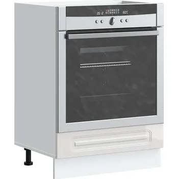 Kuchyňská skříňka Skříňka na troubu "Kalmar" lesk bílá kompozit