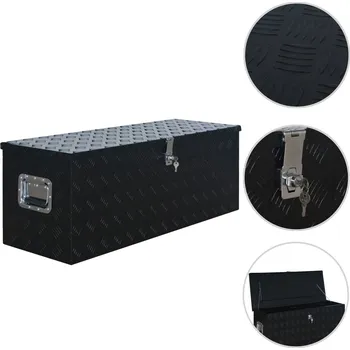 Hliníkový box 1085 x 370 x 400 mm černý