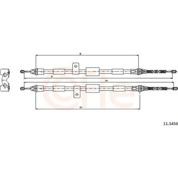 Auto-moto Tažné lanko, parkovací brzda COFLE 92.11.5456