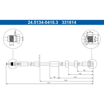 Brzdová hadice Brzdová hadice ATE 24.5134-0415.3