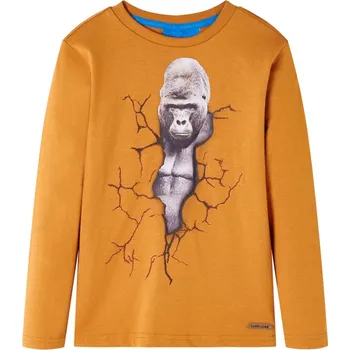 Dětské tričko s dlouhým rukávem petrolejové 116