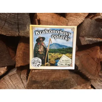 Bonbon CLIP Luhačovice Krakonošovy lázeňské oplatky - Nugátové, 55g