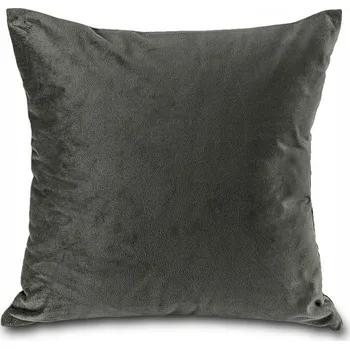 Polštář Povlak na polštář 40x40 cm Grafitový Velurový Sametový Dekorační