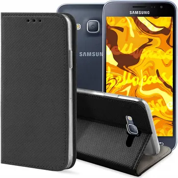 Pouzdro na mobilní telefon Pouzdro s klopou Hello Case pro Samsung Galaxy J3 2016, černé