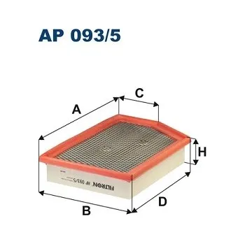Autodíl Vzduchový filtr, , FILTRON, AP 093/5