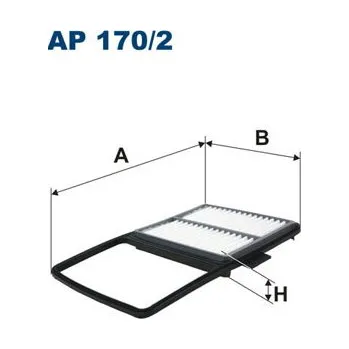 Vzduchový filtr Vzduchový filtr, , 1780121040, FILTRON, AP 170/2
