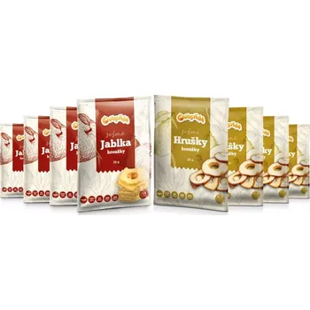 4x balení jablečných a 4x balení hruškových kroužků - Ovocňák (4x balení jablečných a 4x balení hruškových kroužků - Ovocňák)