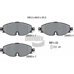 Sada brzdových destiček, kotoučová brzda BENDIX Braking BPD1388