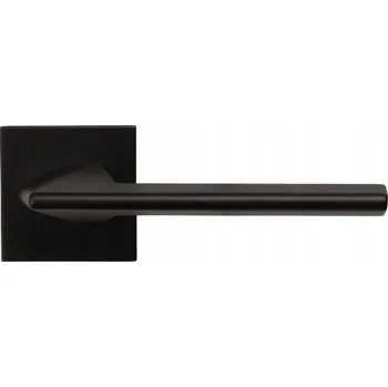 Dveřní kování GAMET, Klika DH34, Magni, čtvercová rozeta, černá super matná