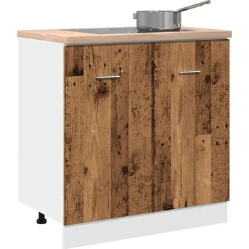 Kuchyňská skříňka Skříňka pod umyvadlo "Lyon" staré dřevo 80 x 46 x 81,5 cm, konstrukční dřevo