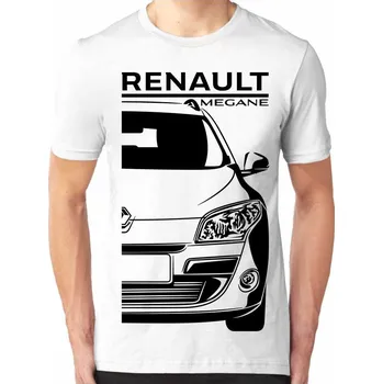 Renault Megane 3 Pánské Tričko Khaki 2XL