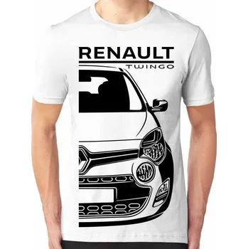 Renault Twingo 2 Facelift Pánské Tričko Khaki S