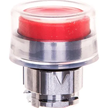 vypínač Schneider Electric Harmony XB4 Červená kovová hlava tlačítka s krytem, vystouplá, s automatickým návratem, ZB4BP4