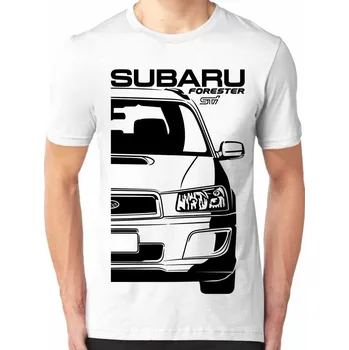 Subaru Forester 2 STI Pánské Tričko Khaki 2XL