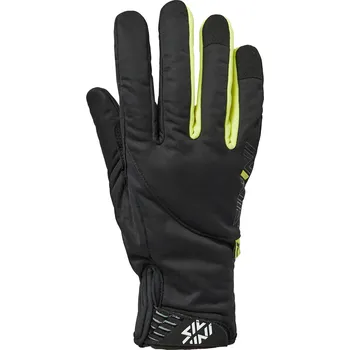Cyklistické rukavice SILVINI - pánské zimní rukavice Ortles black neon Velikost: XXL