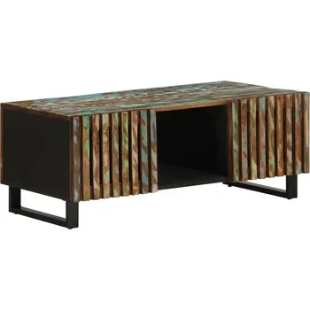 Konferenční stolek Konferenční stolek bílý 100x55x40 cm masivní mangovníkové dřevo