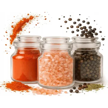 Sklenice Sklenice s víčkem Bimberek, průměr 53 mm, 12 ks